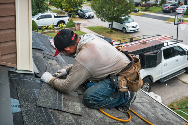 Professional Gutter Repair And Installation technician working in Heilwood, PA